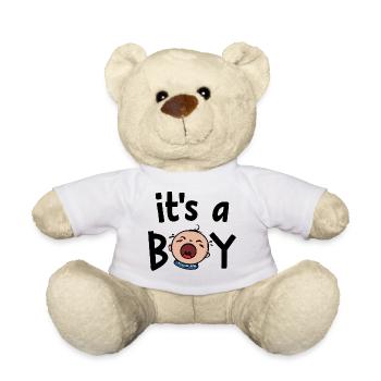 Déclaration de la famille enceinte Grossesse Bébé - Nounours - blanc - Devant