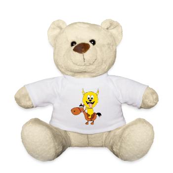 MONSTER - REITEN - TIERE - TIERISCH - KIND - BABY - Teddy - Weiß - Vorne