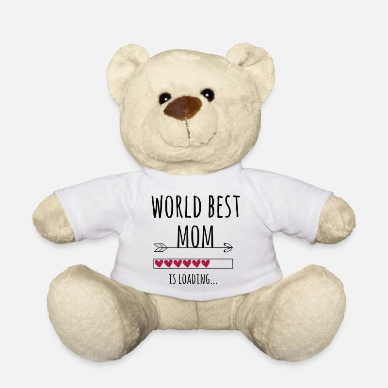 werdende world best Mama Schwangerschaft Geschenk - Teddy - Weiß