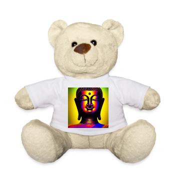 Méditation Bouddha Zen - Nounours - blanc - Devant