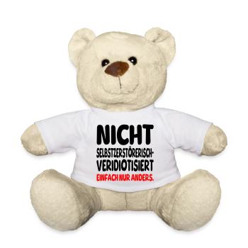 einfach nur anders - Teddy - Weiß - Vorne