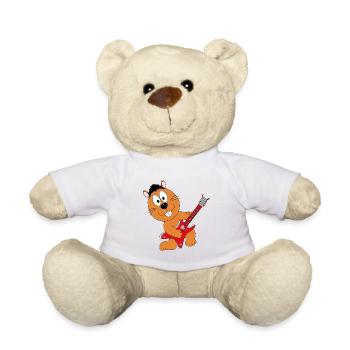GITARRE - MUSIK - LIEBE - BIBER - OTTER - MARDER - Teddy - Weiß - Vorne