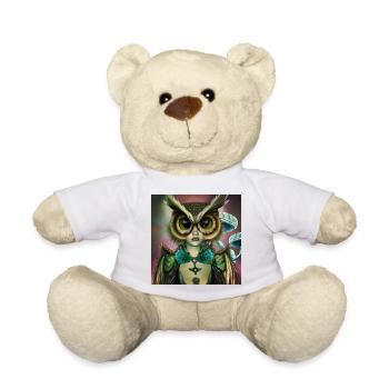 La fille qui peut devenir hibou - Nounours - blanc - Devant