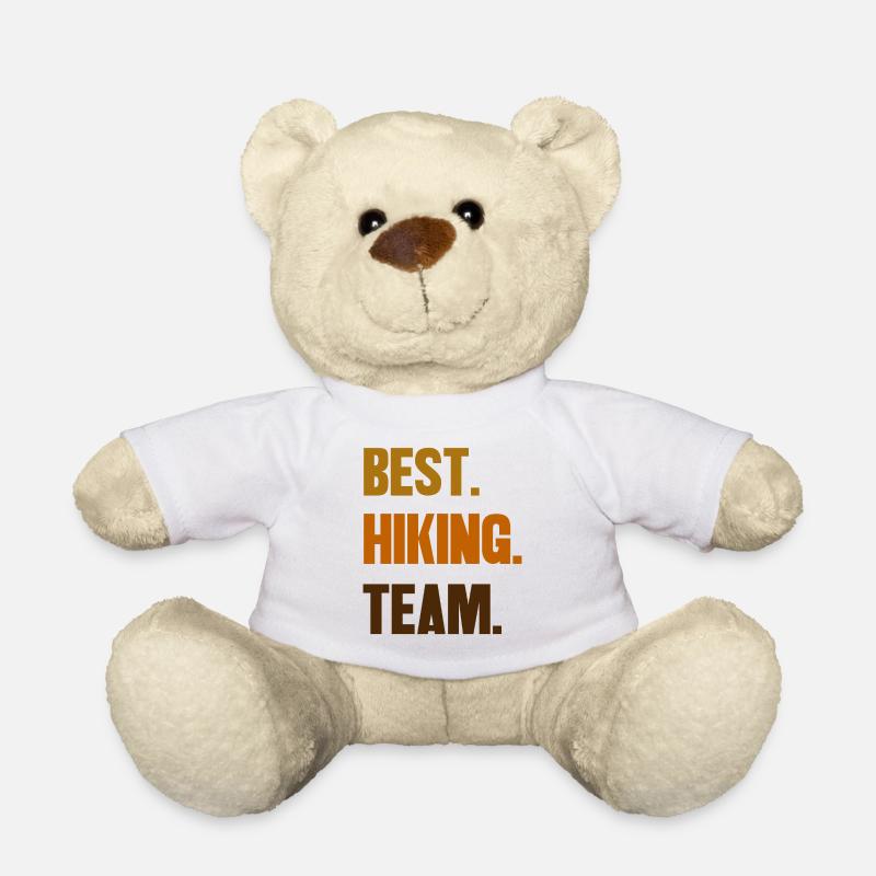 Hiking Team Wanderer Statement Hiking Trails - Teddy Bear - white