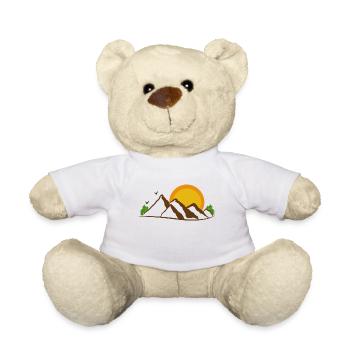 Hiking Nature lovers Mountains Mountain hiking Nature - Teddy Bear - white - Front