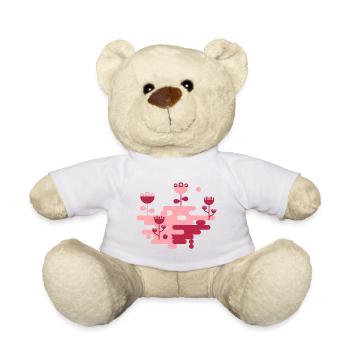 Le Blob Garden L Pink & Viva Magenta - Nounours - blanc - Devant