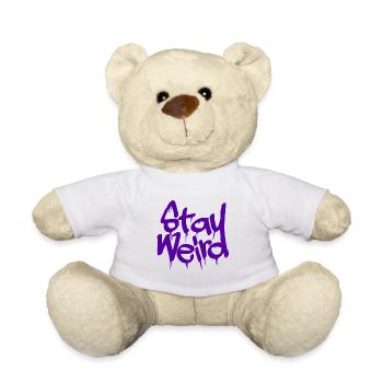 RESTEZ BIZARRE VIOLET - Nounours - blanc - Devant