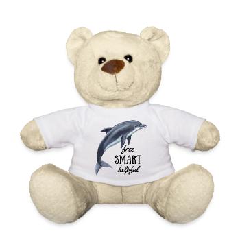 Delfin - gratuit, intelligent, utile - Nounours - blanc - Devant