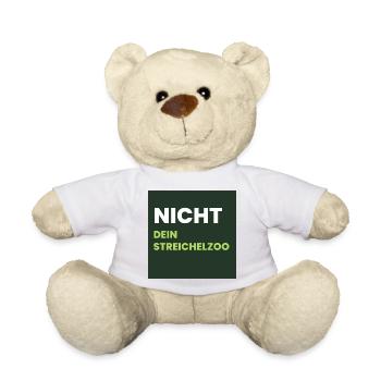 Nicht Dein Streichelzoo Print auf Panel PGSWHG - Teddy - Weiß - Vorne