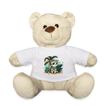Mignon chat tropical 3 - Nounours - blanc - Devant