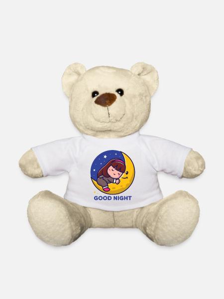 Good night - Teddy - Weiß