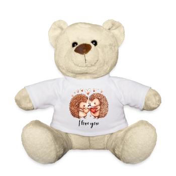 Liebende Igel - Teddy - Weiß - Vorne