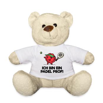 Bälle Schläger Spieler Padel Statement Sportart - Teddy - Weiß - Vorne