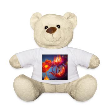 The flower of fire always blooming with fairy. - Teddy Bear - white - Front