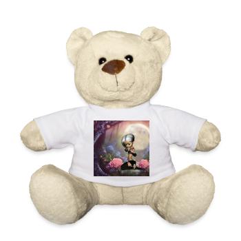 Cute fairy in the sleepy garden - Teddy Bear - white - Front