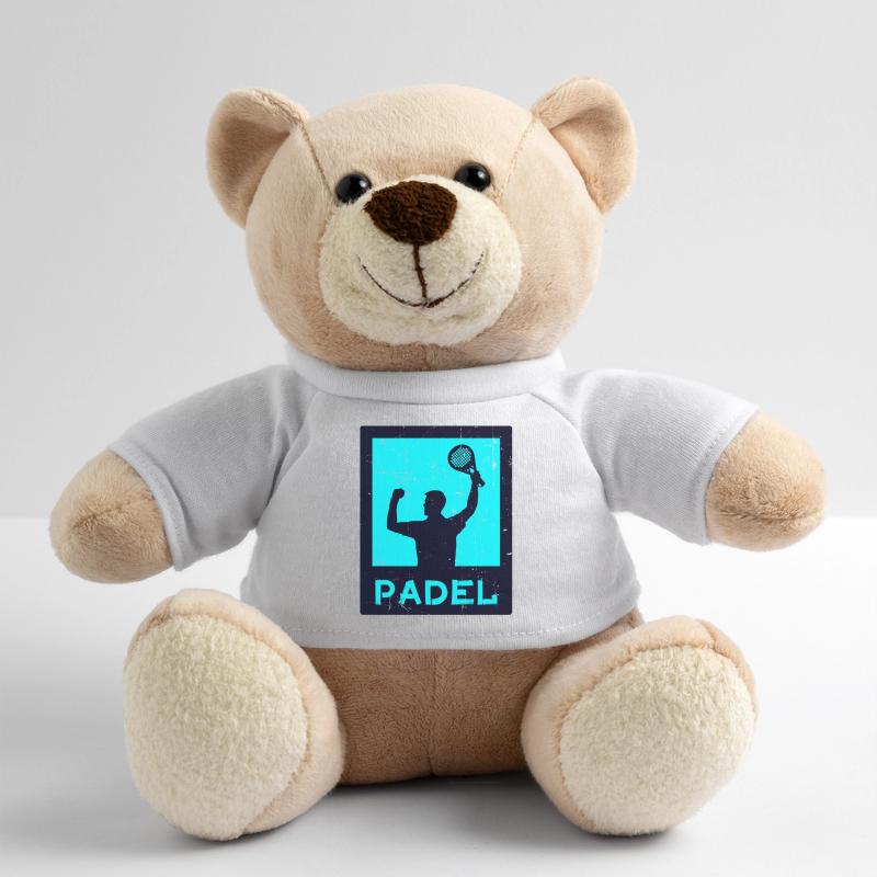 Tennis Padel Player Padel Coach Racket Teddy Bear