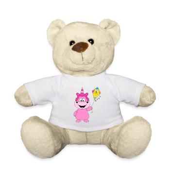 EINHORN - DRACHE - DRACHENSTEIGEN - WIND - FUN - Teddy - Weiß - Vorne