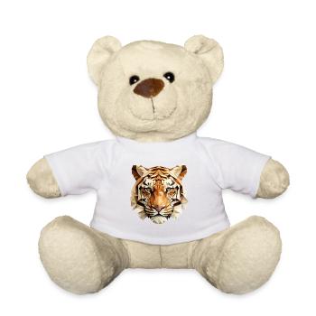 Tiger - Teddy Bear - white - Front