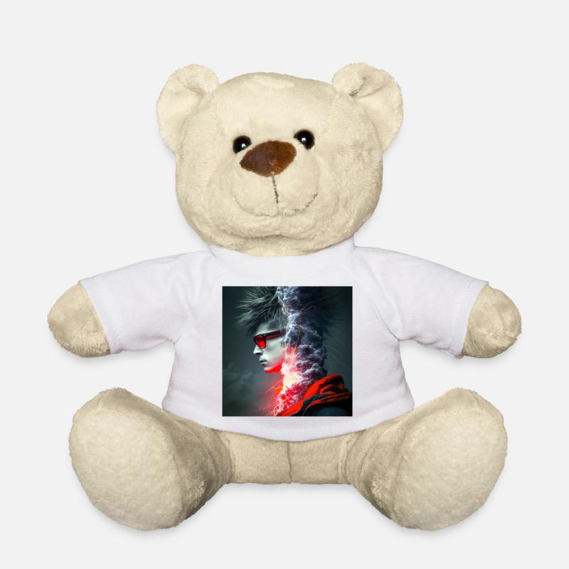 Portrait elektrik 03 - Teddy Bear - white