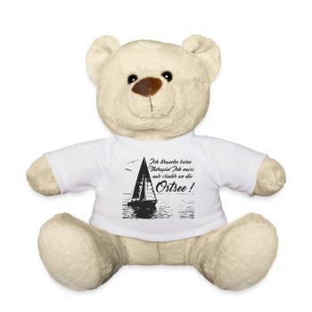 Keine Therapie ich muss nur wieder an die Ostsee - Teddy - Weiß - Vorne