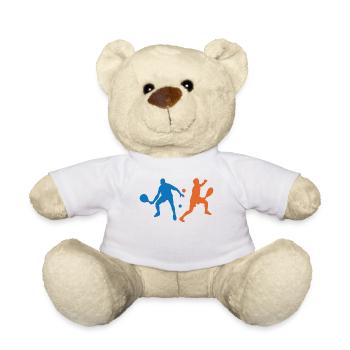 Padel Tennis Padel Game Player Tournament Racket - Teddy Bear - white - Front
