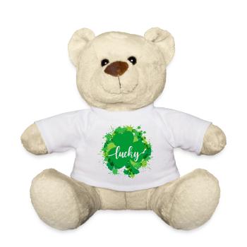 Aquarell Saint Patrick Day - Teddy - Weiß - Vorne