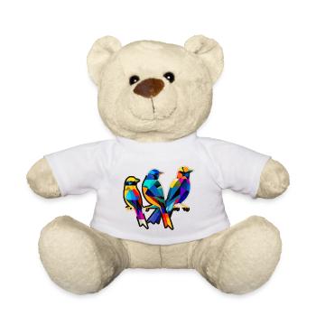 Three Little Birds - Teddy Bear - white - Front