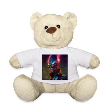 Funky alien 01 - Teddy Bear - white - Front