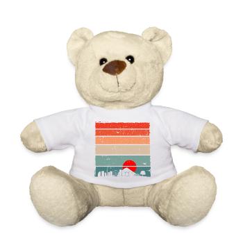 Sunset Torii Skyline - Teddy Bear - white - Front