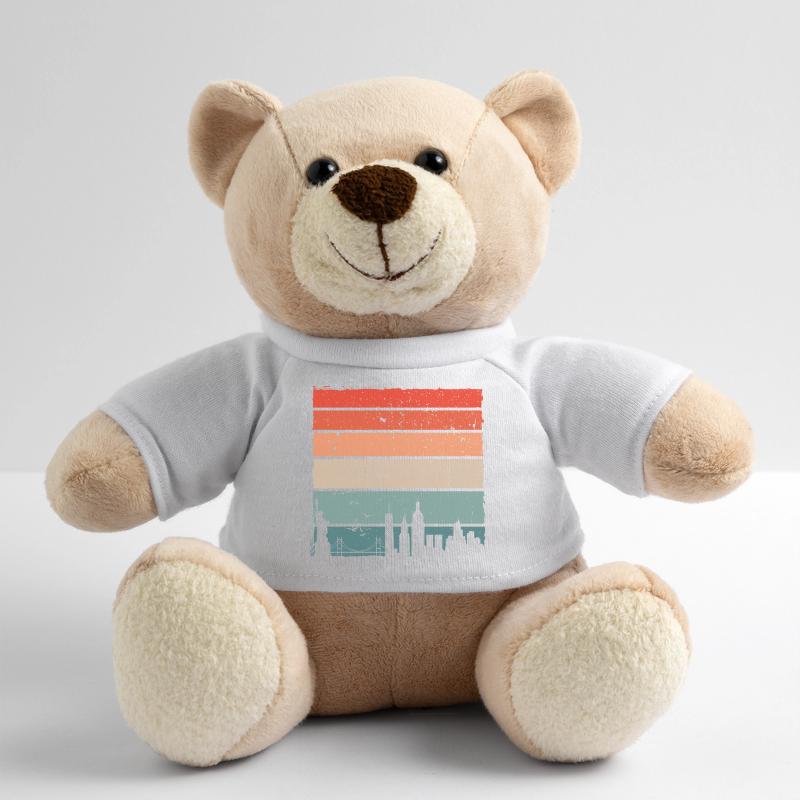 Sunset Skyline Gradient Teddy Bear