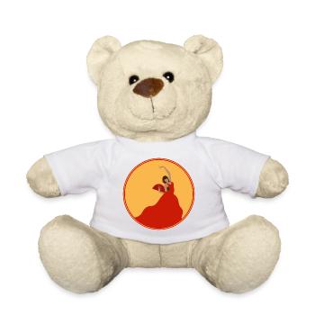 Danseur de flamenco 3 - Nounours - blanc - Devant