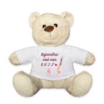 EVJF future mariée. Enterrement vie célibataire - Nounours - blanc - Devant