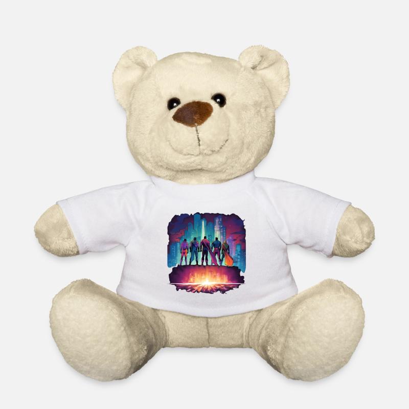 Superhelden - Teddy - Weiß