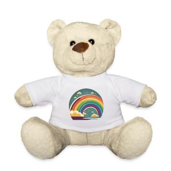 RAINBOW - Teddy Bear - white - Front
