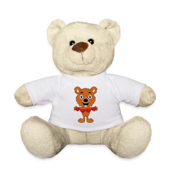 LIEBE - LOVE - TEDDY - BÄR - TEDDYBÄR - HERZEN - Teddy - Weiß - Vorne