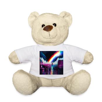 Regenbogen City Art Futuristisch - Teddy - Weiß - Vorne
