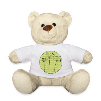 Dried Flower Minimal - Teddy Bear - white - Front