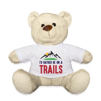 Berge - Ich bin lieber auf einem Trail - Teddy - Weiß - Vorne