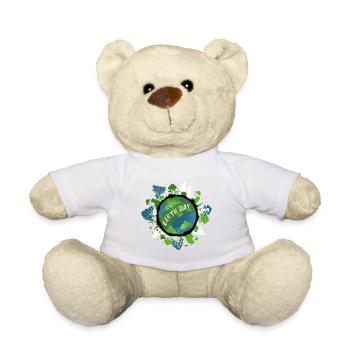 Earth Day - Planet Earth Climate Protection Environment - Teddy Bear - white - Front