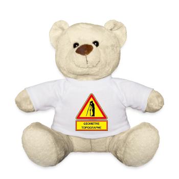 Géomètre topographe - Nounours - blanc - Devant