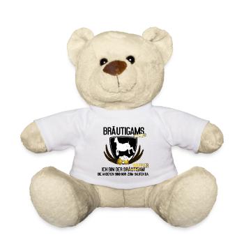 Bräutigam JGA Männer Saufen Humor, bräutigams - Teddy - Weiß - Vorne