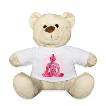 OM avec Bouddha E 229 - Nounours - blanc - Devant