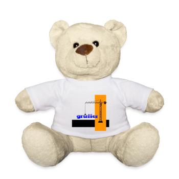 Crane operator - Teddy Bear - white - Front