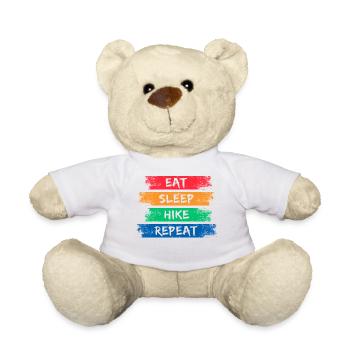 Mountain Hiking Hike Statement Hiking Hiker - Teddy Bear - white - Front