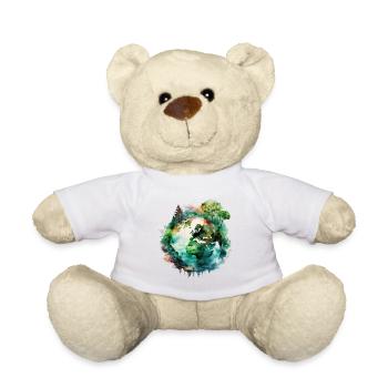 Conservation de la nature de la Terre Mère - Sauver la planète - Nounours - blanc - Devant
