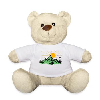 Nature lovers Mountains Nature Hiking Mountain Peaks - Teddy Bear - white - Front