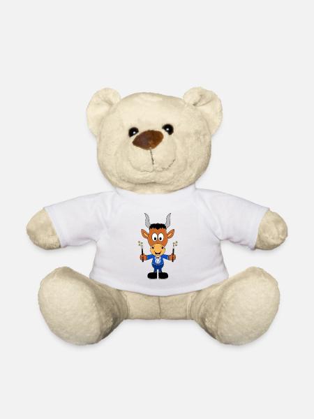 ZAUBERER - ZAUBERN - STIER - BULLE - TIER - Teddy - Weiß