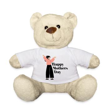 Happy Mothers Day - Teddy - Weiß - Vorne