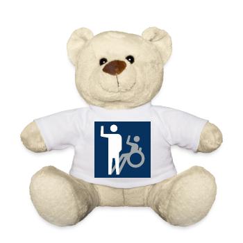 Nicht alle Behinderungen sind sichtbar * - Teddy - Weiß - Vorne