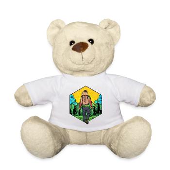 Hiking Hikers Mountaineering Hiking Mountain Hiking - Teddy Bear - white - Front